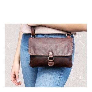 Jack Georges Buffalo Leather Crossbody